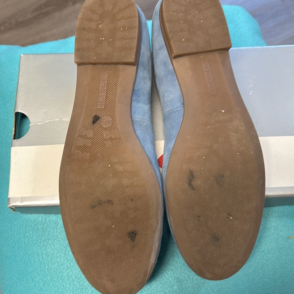 Ara sky blue suede flats - Picture 3 of 7